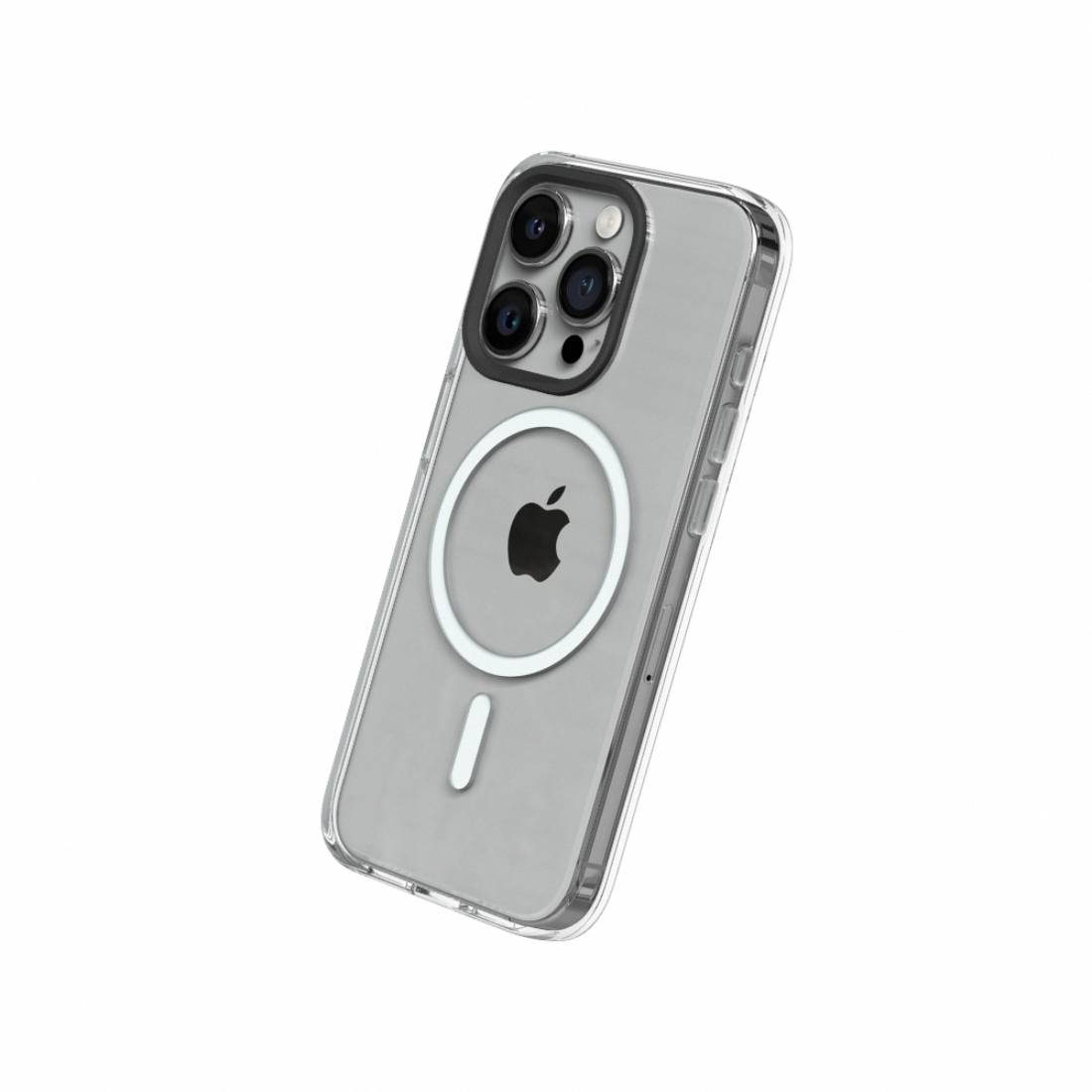 RhinoShield Clear Case iPhone 15 Pro Max Compatible with Magsafe Protective Cover Mobile Case - Crystal Clear - غطاء هاتف - Store 974 | ستور ٩٧٤