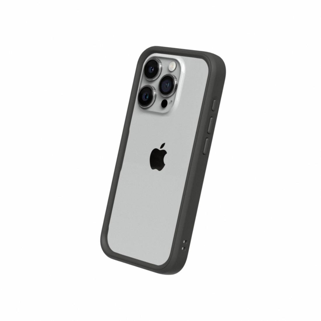 RhinoShield CrashGuard Shock Absorbent iPhone 15 Pro Protective Cover Mobile Case - Graphite - غطاء هاتف - Store 974 | ستور ٩٧٤