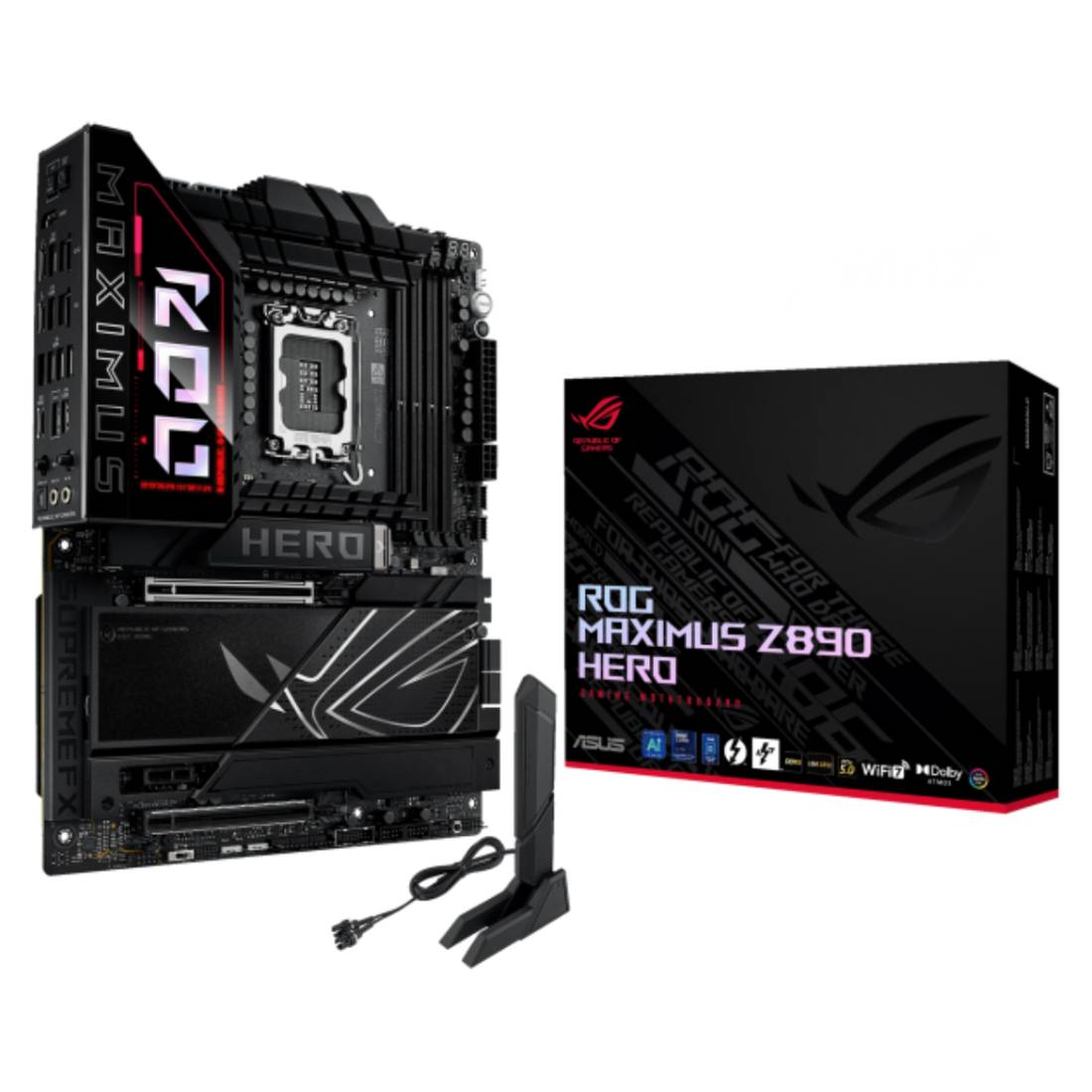 Asus ROG Maximus Z890 Hero LGA 1851 DDR5 ATX Gaming Motherboard - اللوحة الأم - Store 974 | ستور ٩٧٤