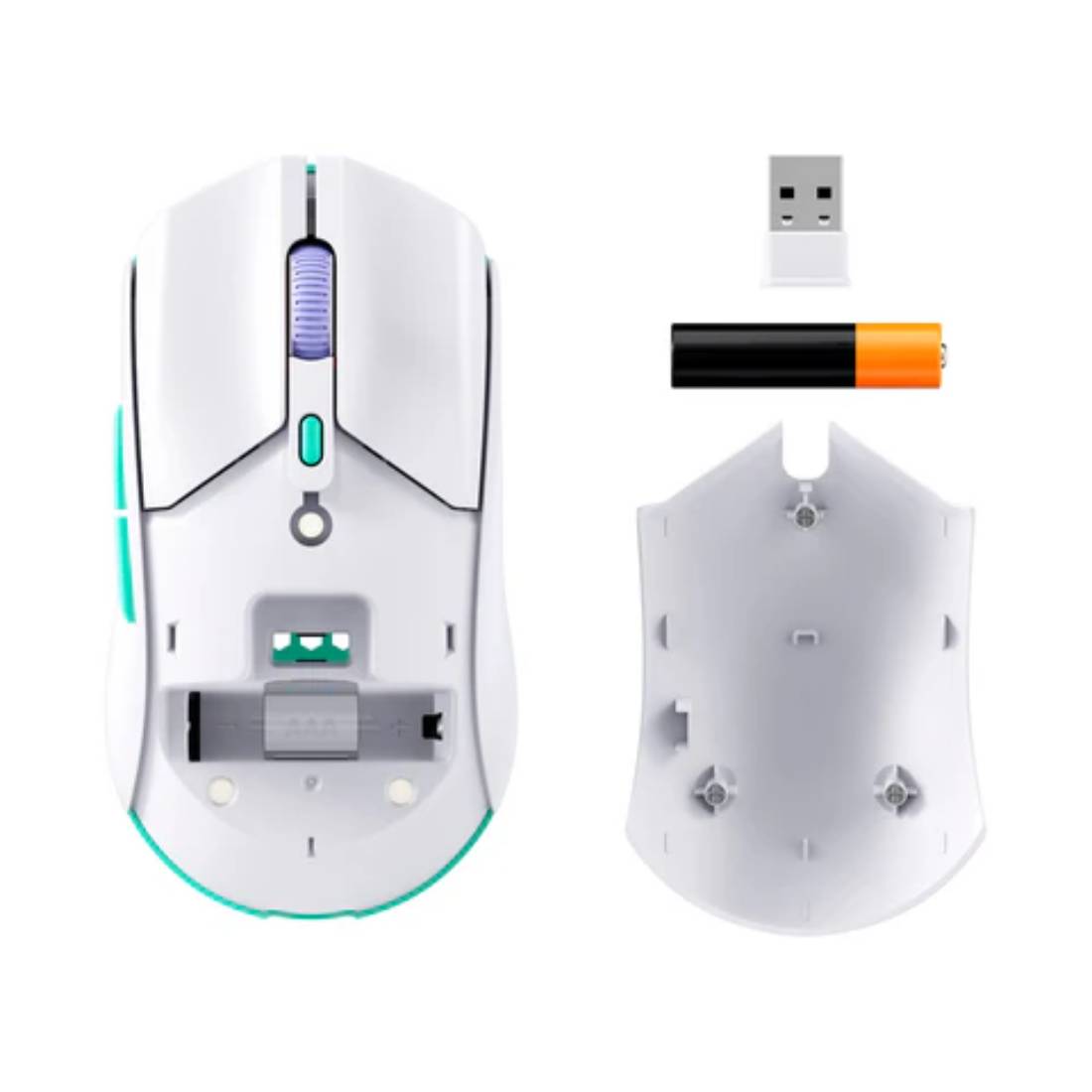 HyperX Pulsefire Haste 2 Core Wireless Gaming Mouse - White - فأرة HyperX Pulsefire Haste 2 Core Wireless Gaming Mouse - White - فأرة