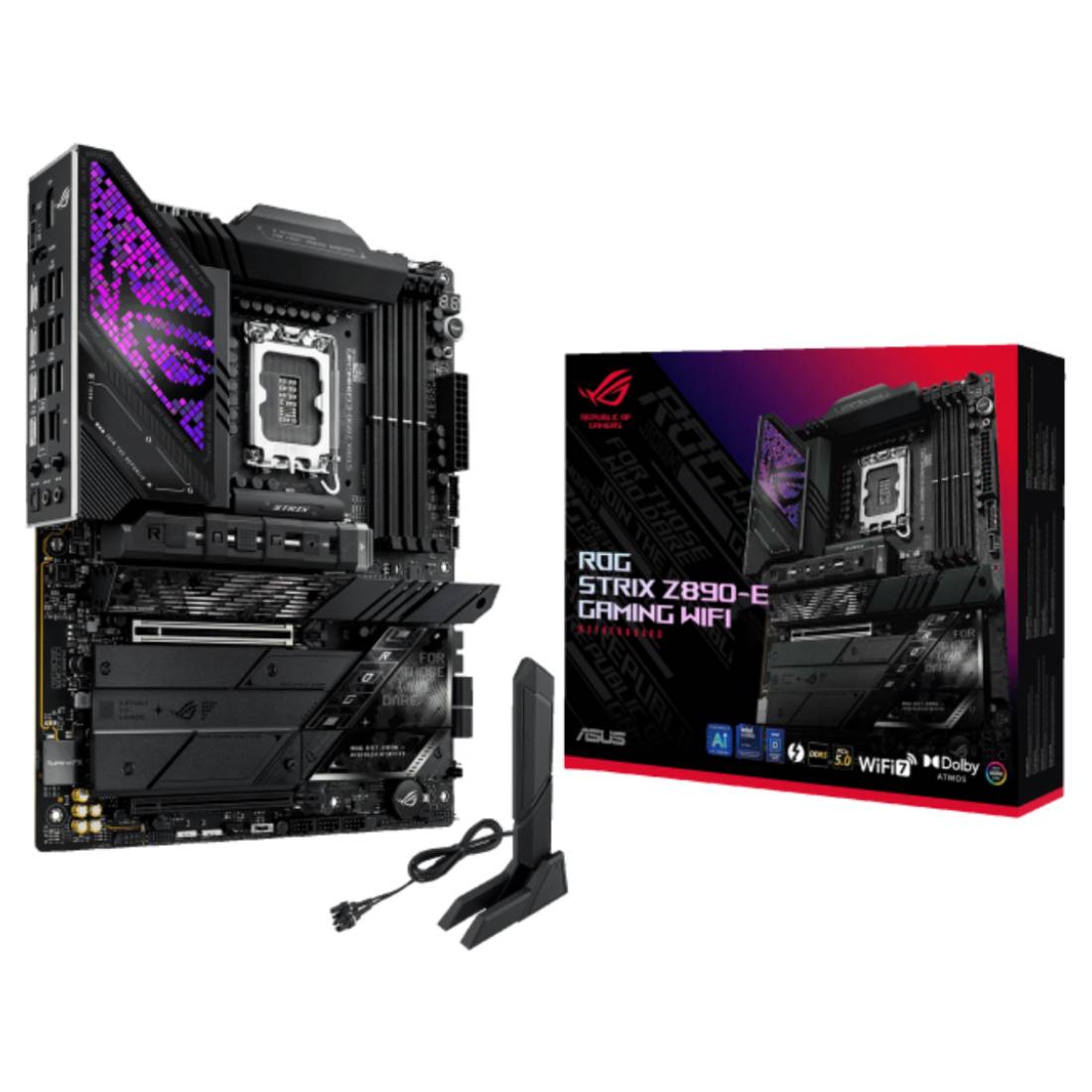 Asus ROG Strix Z890 - E Wifi LGA 1851 DDR5 ATX Gaming Motherboard - اللوحة الأم - Store 974 | ستور ٩٧٤