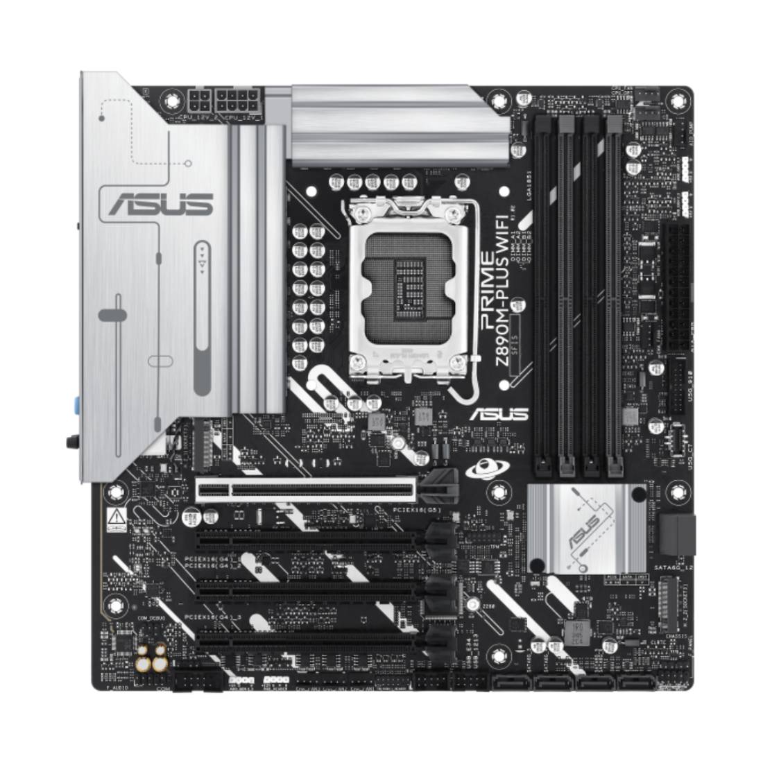 Asus Prime Z890 - M - Plus Wifi LGA 1851 DDR5 mATX Gaming Motherboard - اللوحة الأم - Store 974 | ستور ٩٧٤