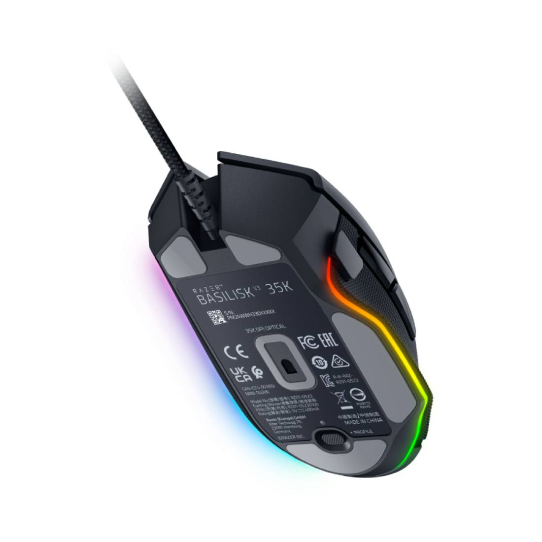 Razer Basilisk V3 35K Ergonomic Wired Gaming Mouse - Black - فأرة - Store 974 | ستور ٩٧٤