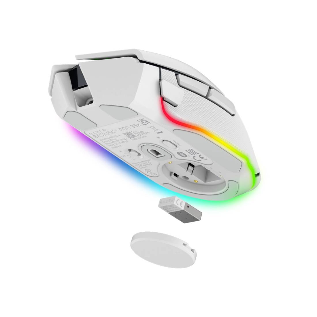 Razer Basilisk V3 Pro 35K Wireless Gaming Mouse - White - فأرة - Store 974 | ستور ٩٧٤