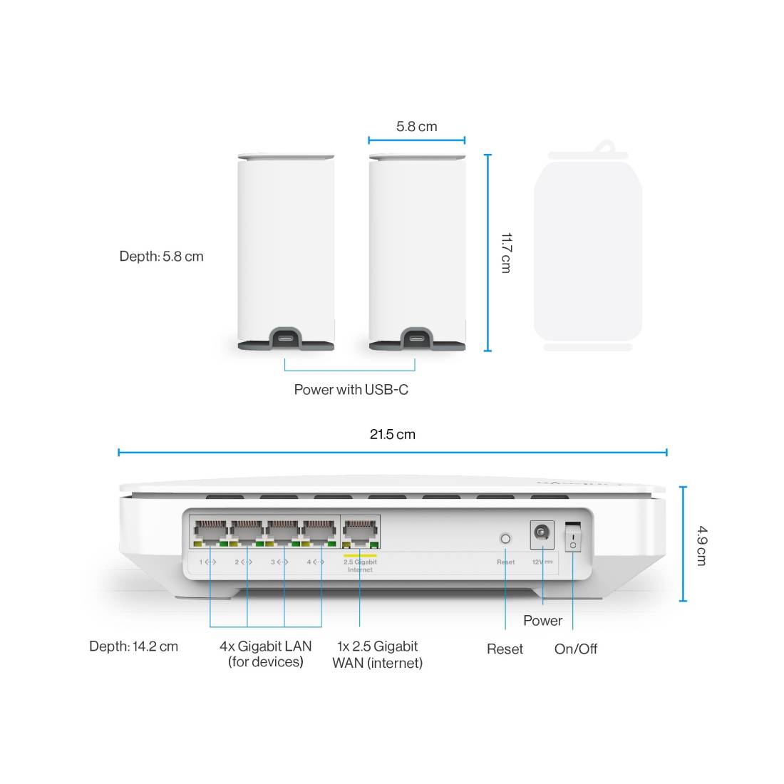 Linksys Velop WiFi 6 Dual Band Micro - Router & 2 Micro - Mesh - 2 Pack - راوتر - Store 974 | ستور ٩٧٤