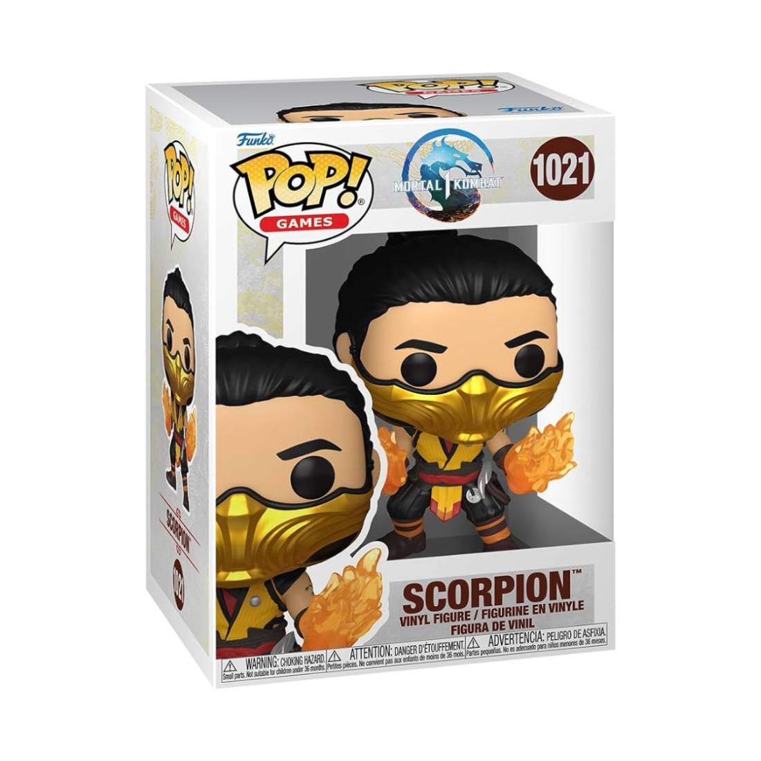 Funko Pop! Games: Mortal Kombat - Scorpion #1021 - دمية Funko Pop! Games: Mortal Kombat - Scorpion #1021 - دمية