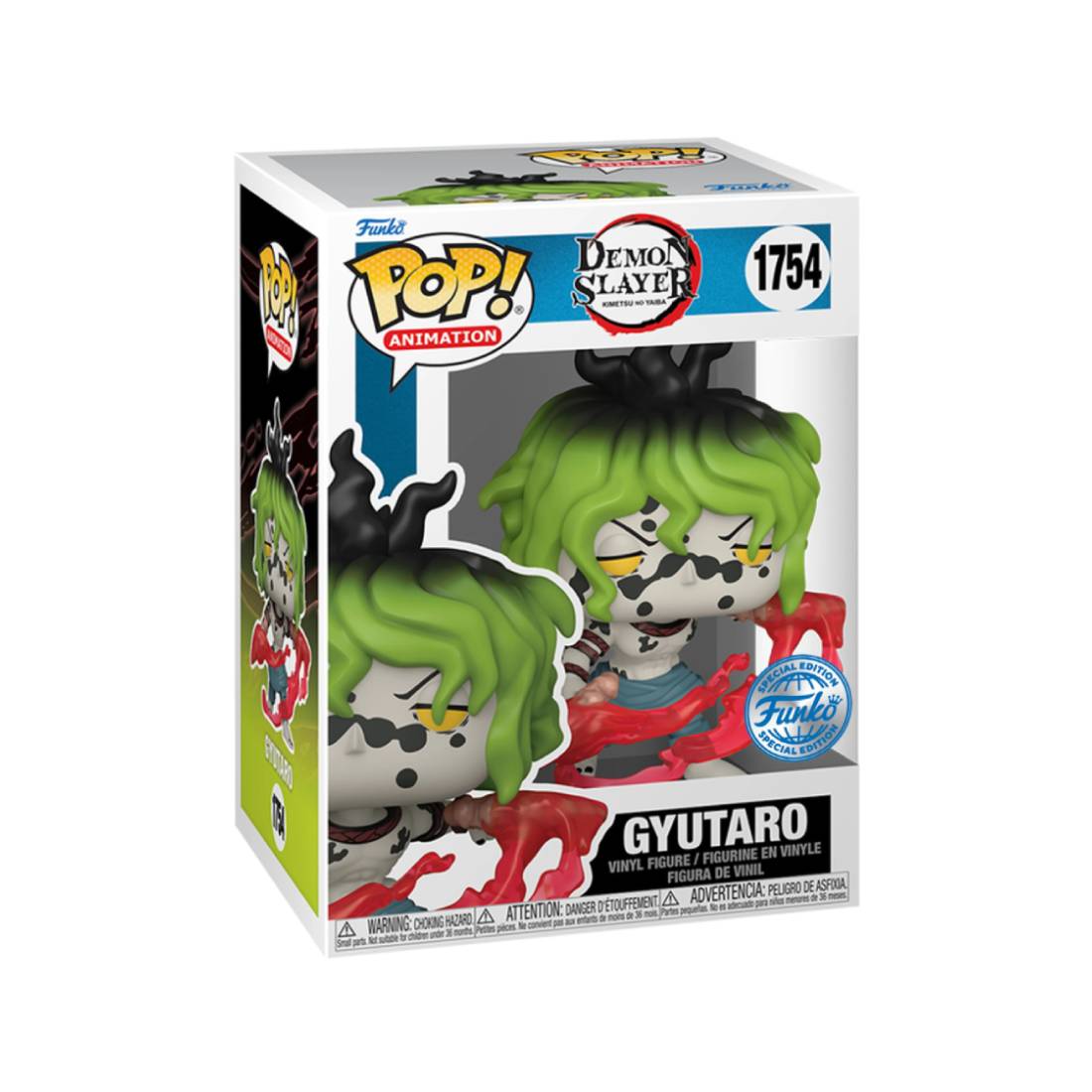 Funko Pop! Animation: Demon Slayer - Gyutaro - Blood Attack #1750 - دمية - Store 974 | ستور ٩٧٤