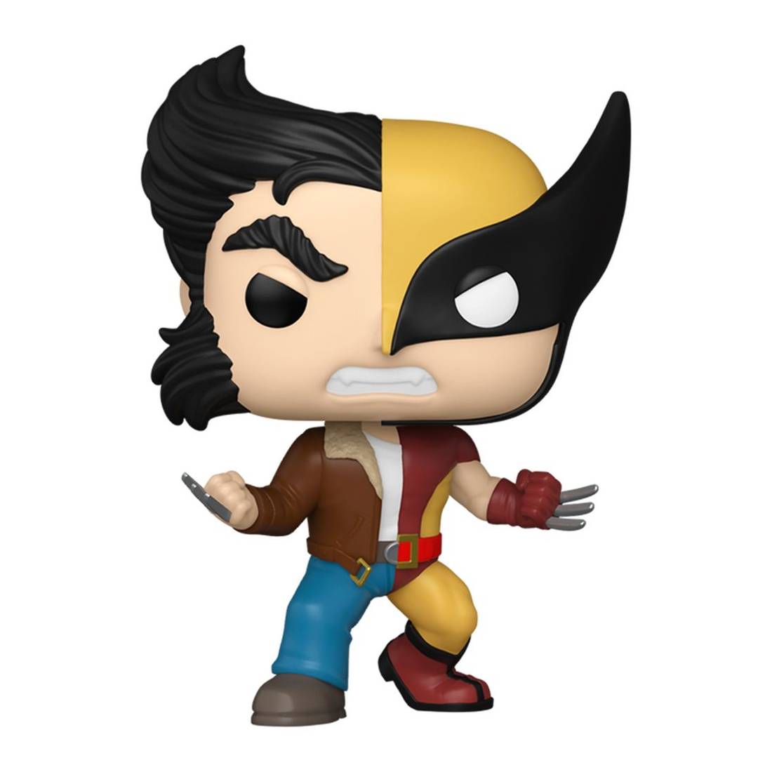 Funko Pop! Marvel: Split - Wolverine/Logan #1433 - دمية Funko Pop! Marvel: Split - Wolverine/Logan #1433 - دمية
