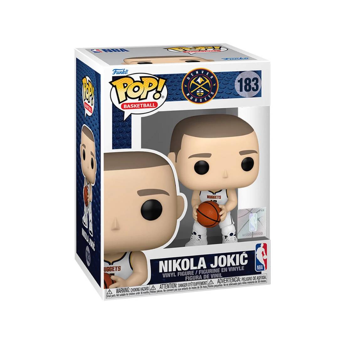 Funko Pop! Basketball: NBA Nuggets - Nikola Jokic #183 - دمية Funko Pop! Basketball: NBA Nuggets - Nikola Jokic #183 - دمية