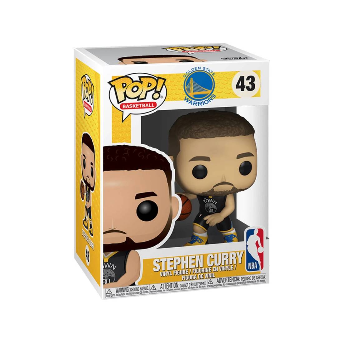 Funko Pop! Basketball: NBA Warriors - Stephen Curry #43 - دمية