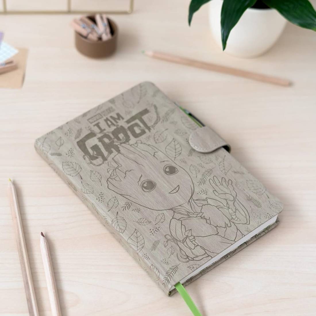 Marvel Groot Premium A5 Notebook With Projector Pen - دفتر - Store 974 | ستور ٩٧٤