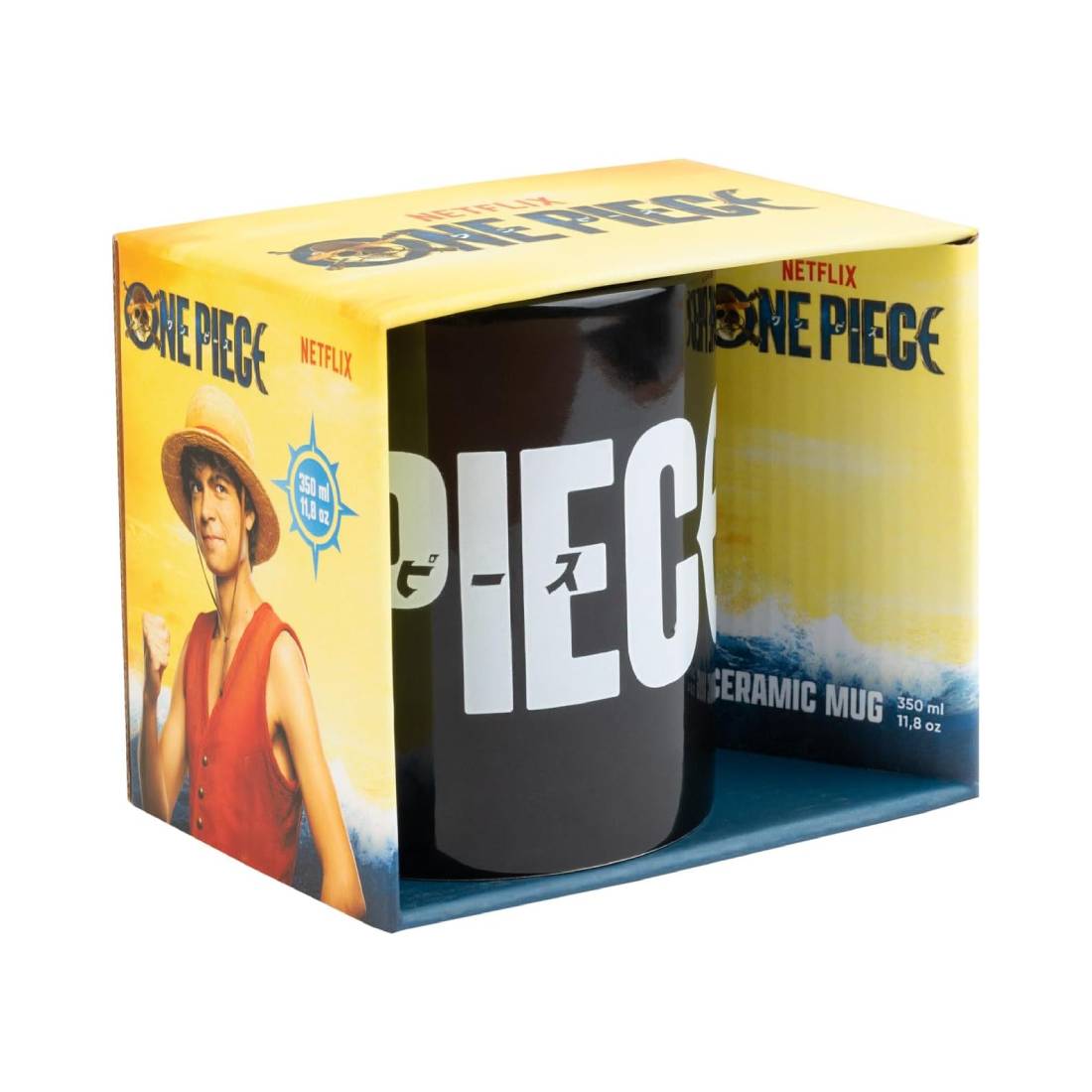 One Piece NETFLIX Breakfast Mug - كأس - Store 974 | ستور ٩٧٤