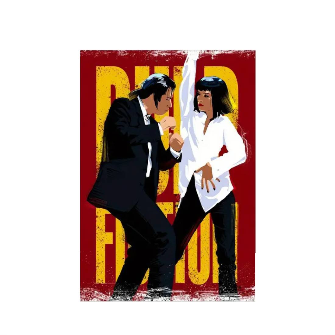 Pulp Fiction Vibrant Dance Canvas Poster (40x60cm) - 1 Piece - ملصق - Store 974 | ستور ٩٧٤