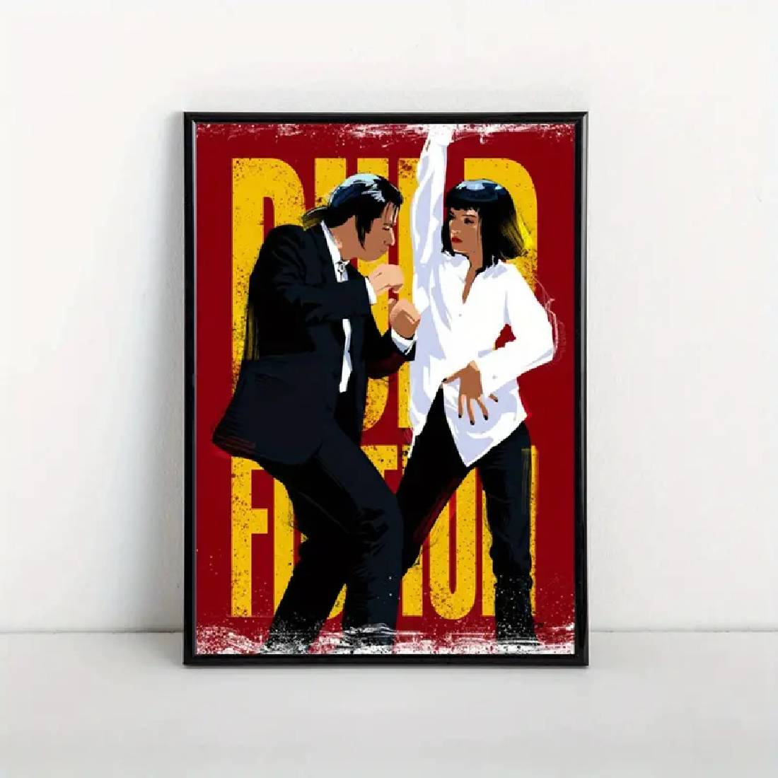 Pulp Fiction Vibrant Dance Canvas Poster (40x60cm) - 1 Piece - ملصق - Store 974 | ستور ٩٧٤