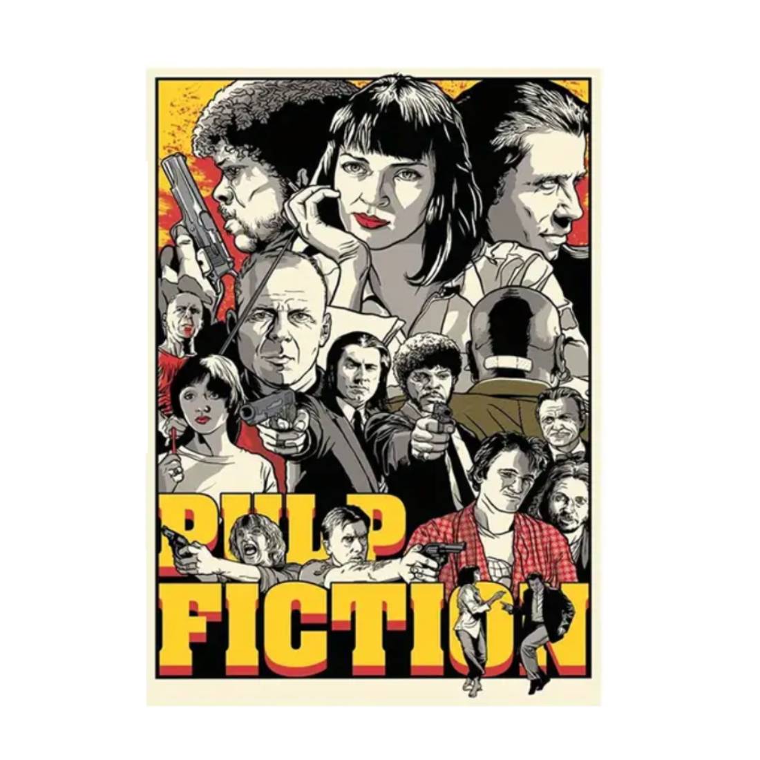 Pulp Fiction Canvas Poster (50x70cm) - 1 Piece - ملصق - Store 974 | ستور ٩٧٤