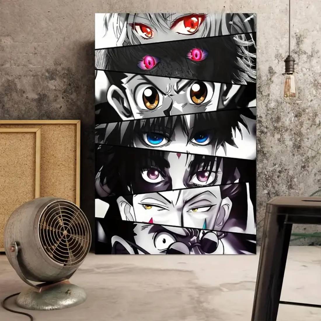 Hunter X Hunter Characters Eyes Canvas Poster (40x60cm) - 1 Piece - ملصق - Store 974 | ستور ٩٧٤