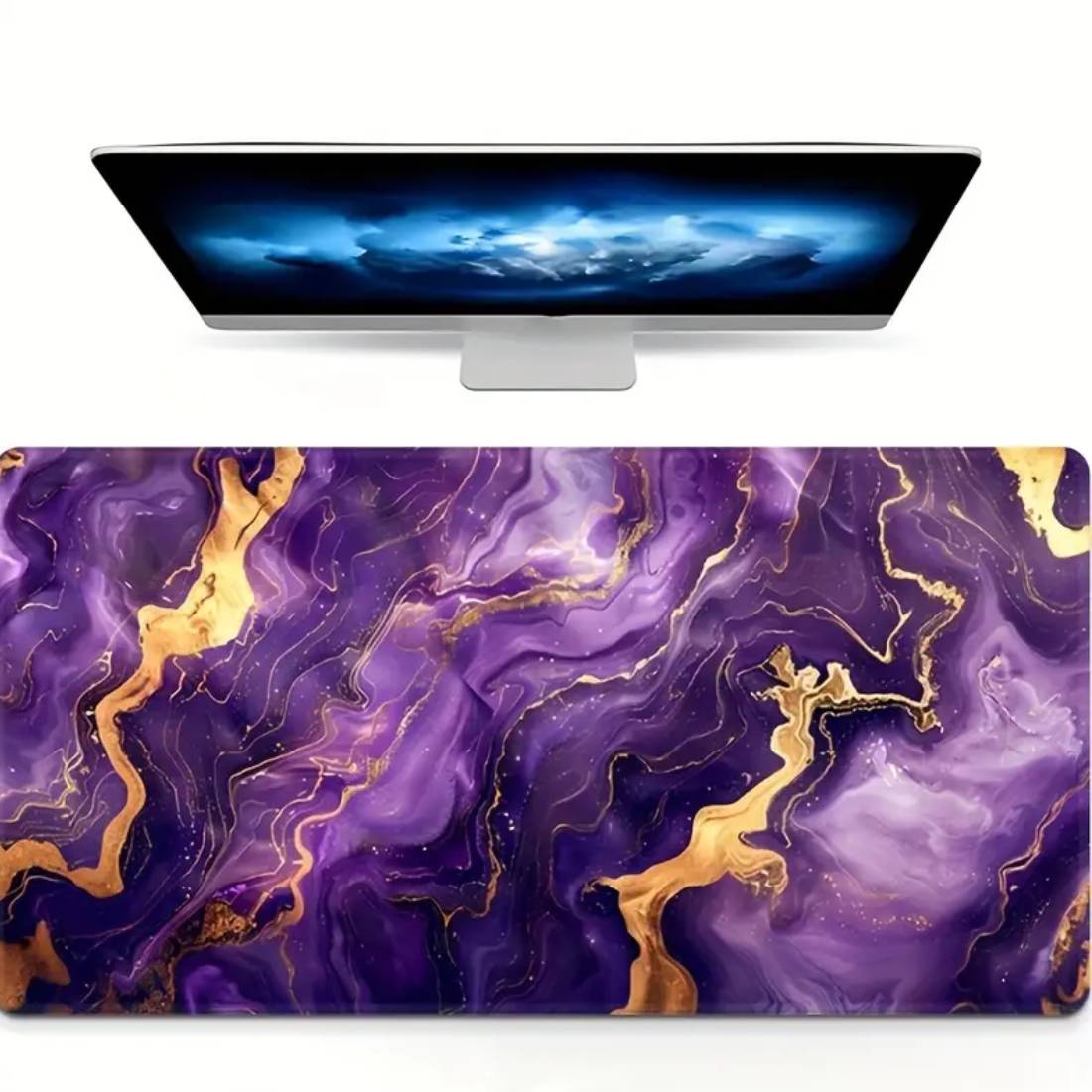 Marble Pattern Gaming Mouse Pad - Purple - حصيرة الفأرة - Store 974 | ستور ٩٧٤