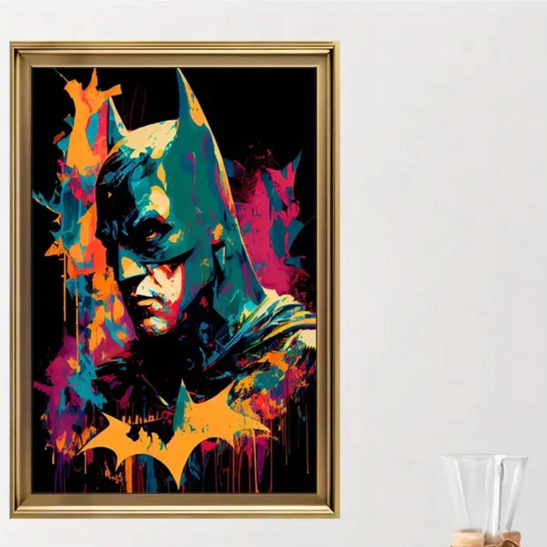 Batman Abstract Canvas Poster (40x60cm) - 1 Piece - ملصق - Store 974 | ستور ٩٧٤