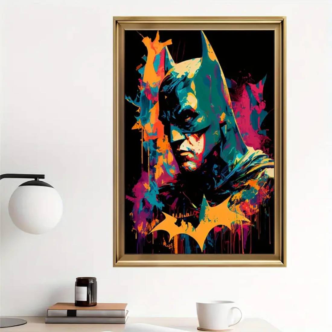 Batman Abstract Canvas Poster (40x60cm) - 1 Piece - ملصق - Store 974 | ستور ٩٧٤