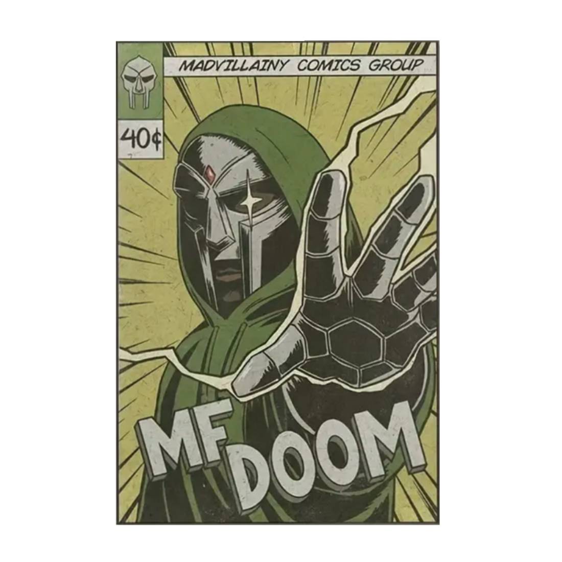 Dr. Doom Madvillainy Comic Canvas Poster (40x60cm) - 1 Piece - ملصق - Store 974 | ستور ٩٧٤