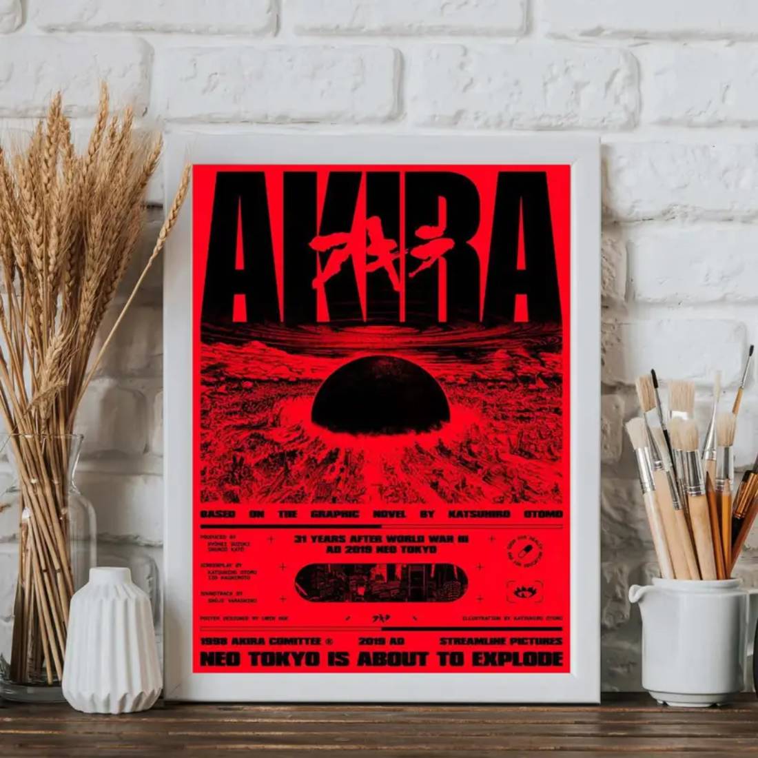 Akira Canvas Poster (40x60cm) - 1 Piece - ملصق - Store 974 | ستور ٩٧٤