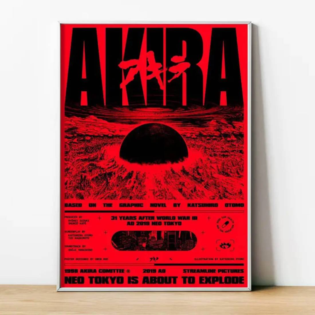 Akira Canvas Poster (40x60cm) - 1 Piece - ملصق - Store 974 | ستور ٩٧٤