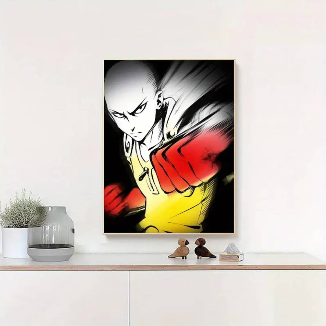 One Punch Man Saitama Canvas Poster (40x60cm) - 1 Piece - ملصق - Store 974 | ستور ٩٧٤