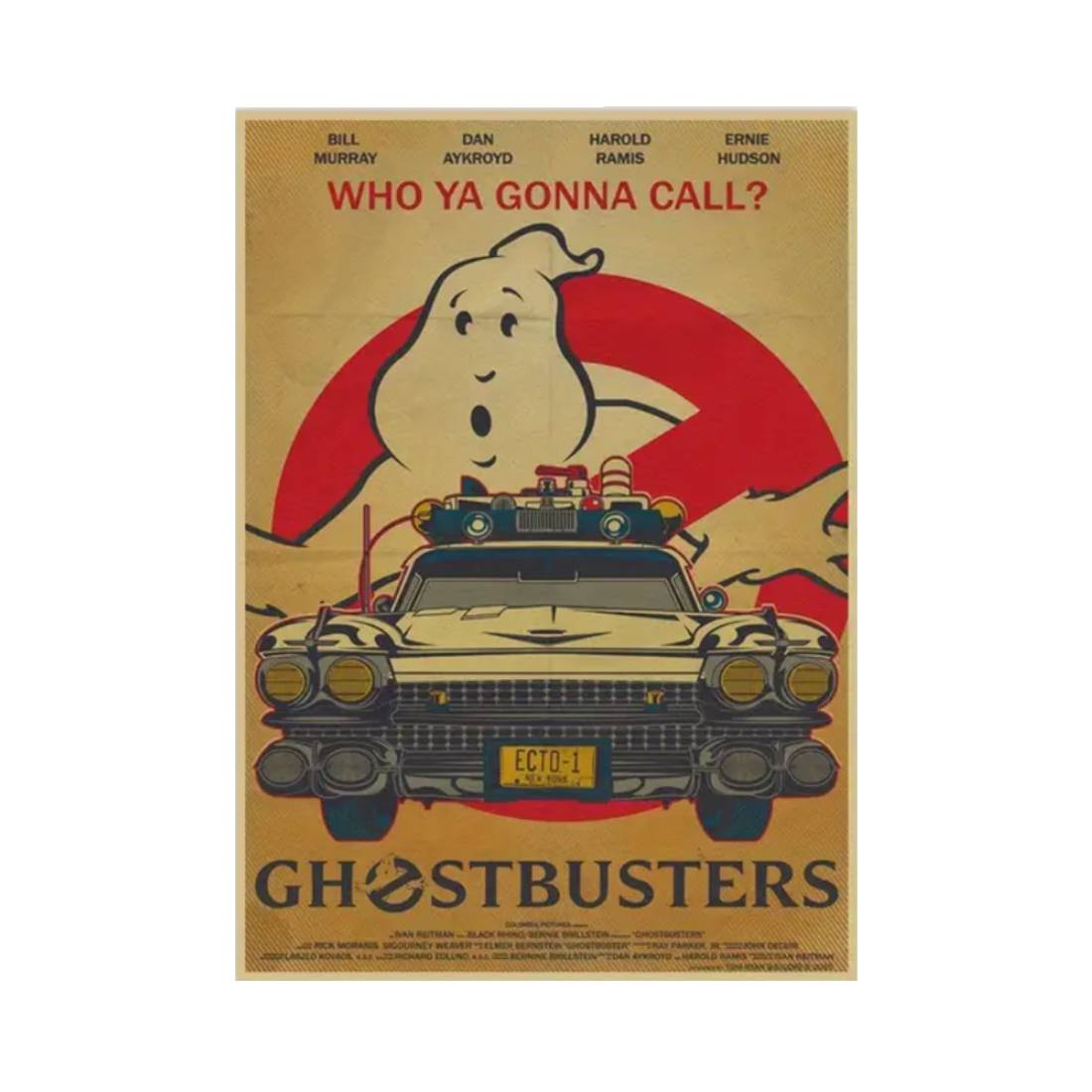 Ghostbusters Kraft Paper Poster (30x40cm) - 1 Piece - ملصق - Store 974 | ستور ٩٧٤