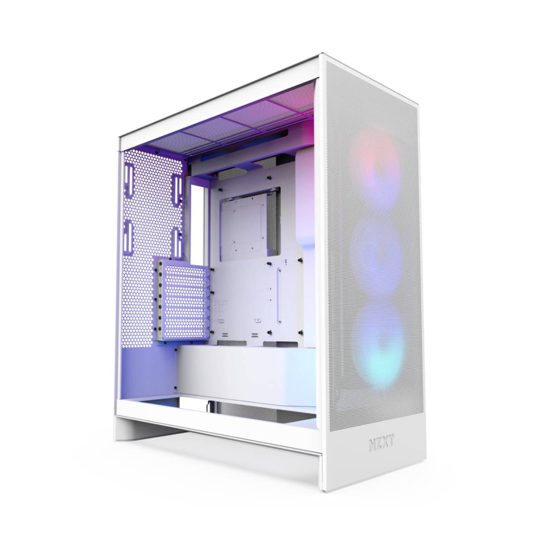 NZXT H7 Flow RGB ATX MID TOWER CASE - WHITE - ONDOق NZXT H7 Flow RGB ATX MID TOWER CASE - WHITE - ONDOق