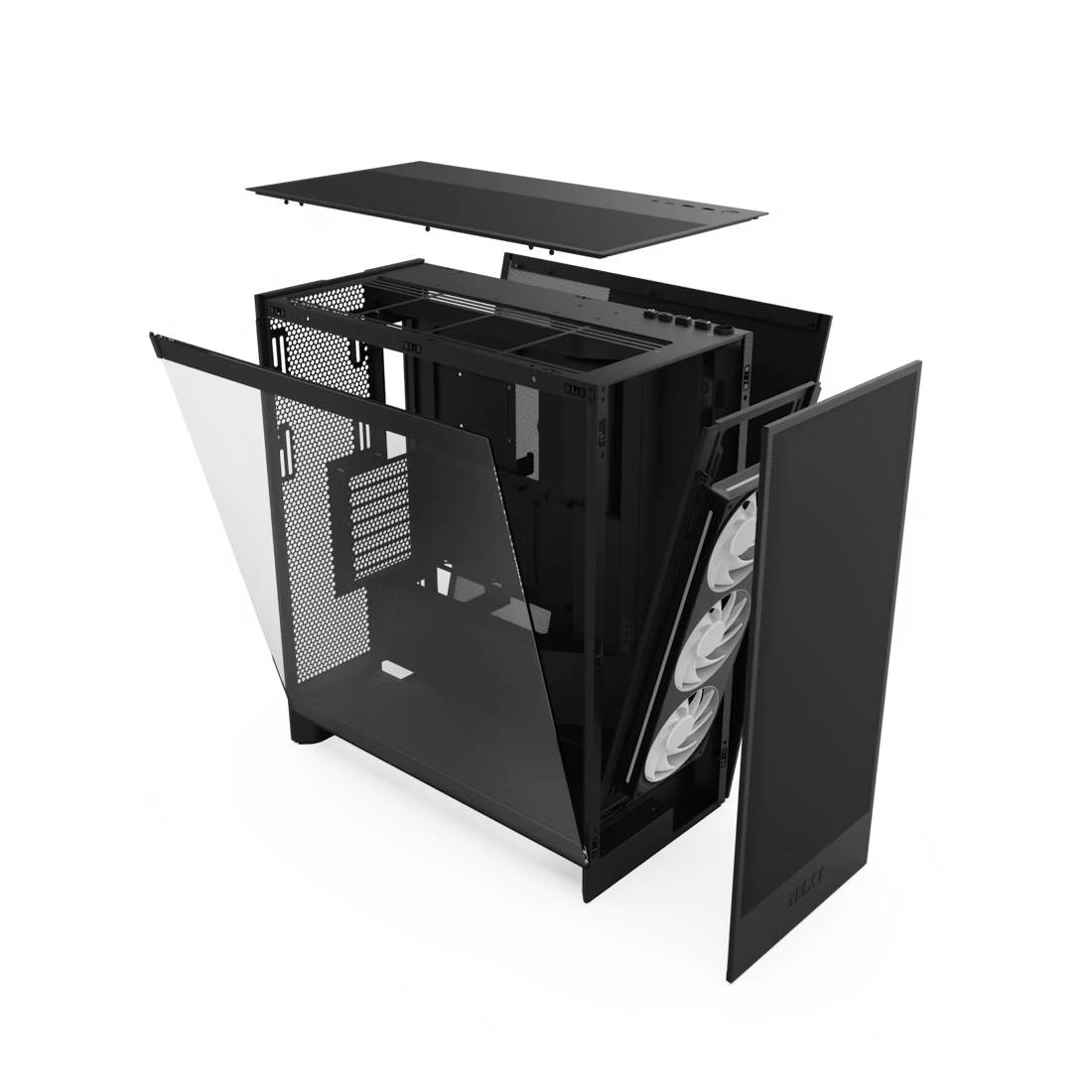 NZXT H7 Flow RGB ATX Mid Tower Case - Black - صندوق - Store974 Electronics WLL | ستور٩٧٤ للالكترونيات ذ.م.م