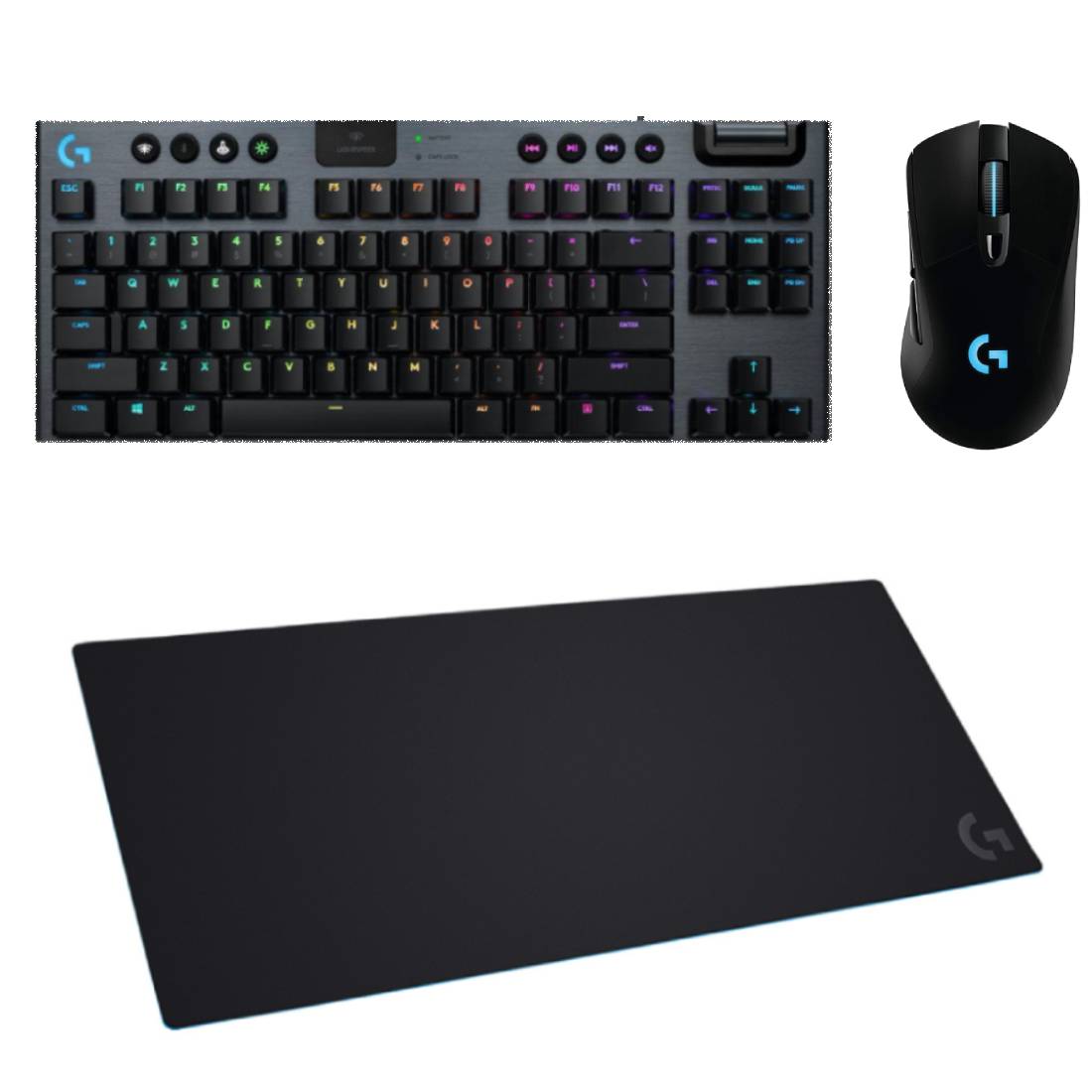 (Pre - Owned)Logitech G703 Lightspeed & Logitech G840 XL Mouse Pad & Logitech G915 TKL Lightspeed Wireless RGB Mechanical Keyboard Gaming Bundle - تجميعة مستعملة - Store 974 | ستور ٩٧٤