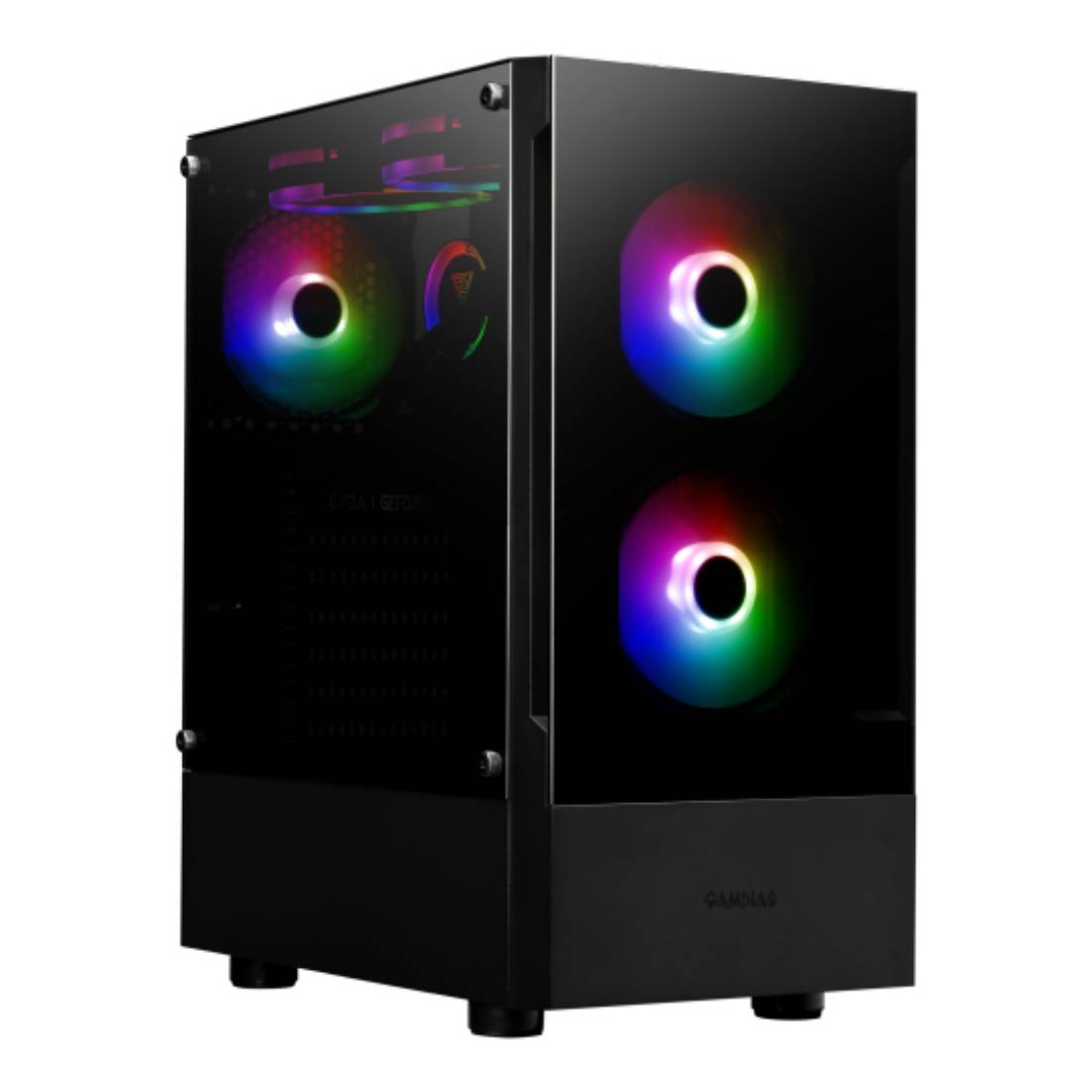 Gamdias Talos E3 Mid - Tower Tempered Glass ATX Case - Black - صندوق - Store 974 | ستور ٩٧٤