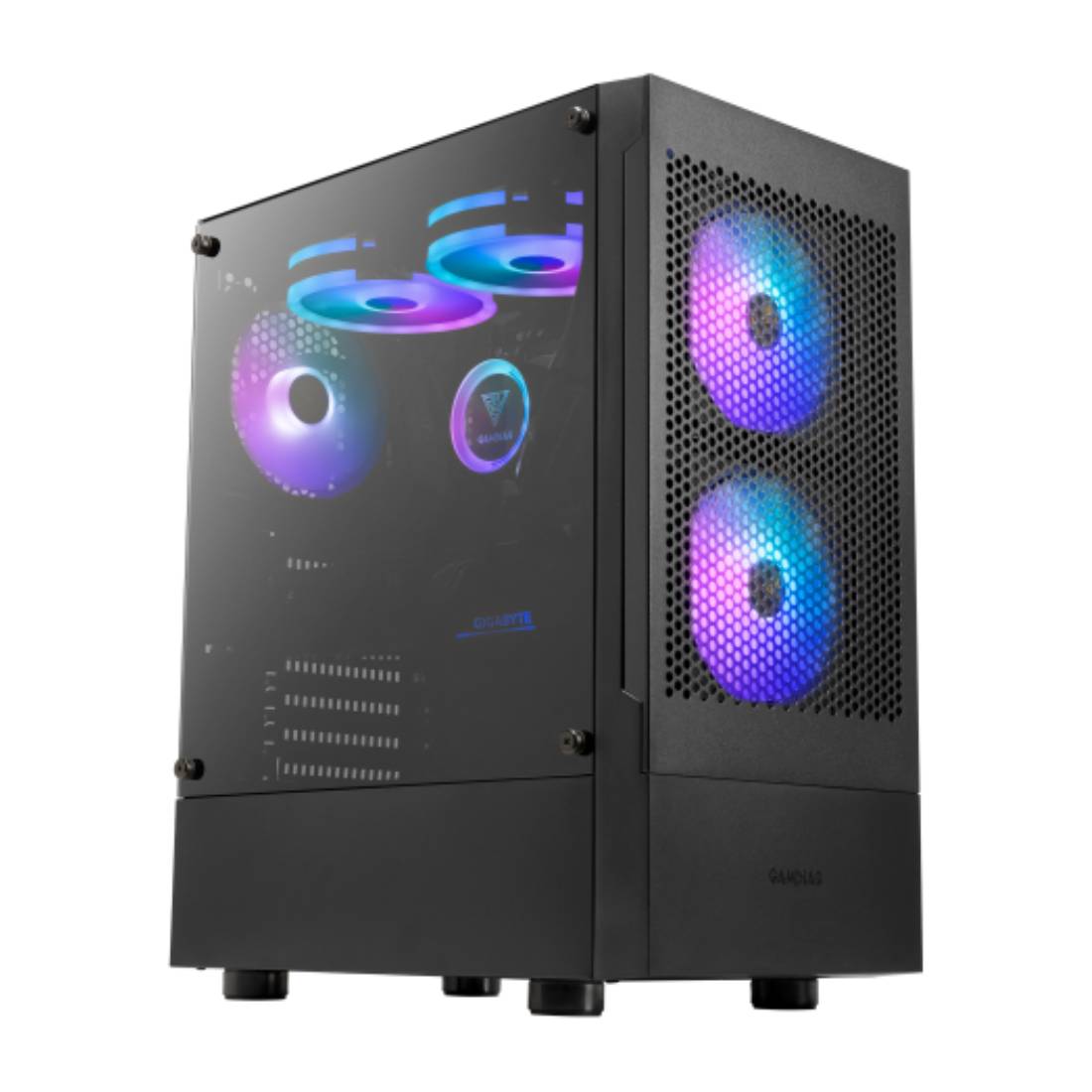 Gamdias Talos E3 Mesh Mid-Tower Tempered Glass ATX Case - Black - صندوق Gamdias Talos E3 Mesh Mid-Tower Tempered Glass ATX Case - Black - صندوق