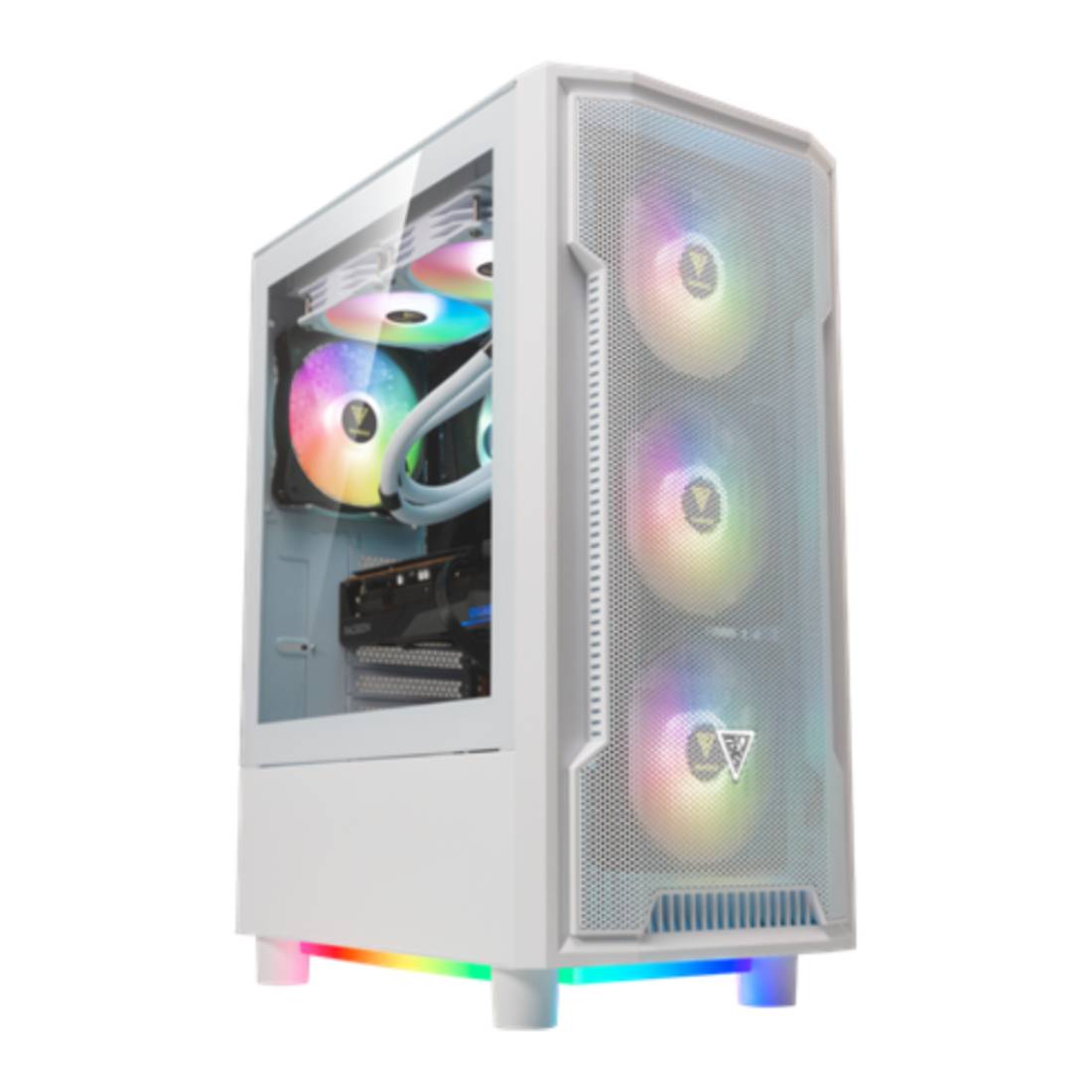 Gamdias Athena M6 Lite Mid - Tower Tempered Glass ATX Case - White - صندوق - Store 974 | ستور ٩٧٤