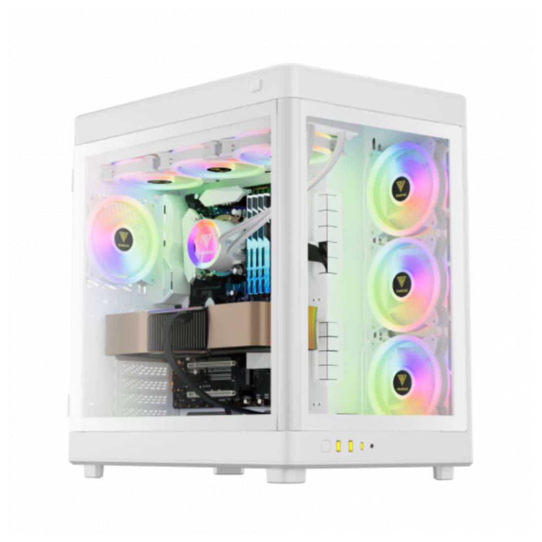 Gamdias Neso P1 Full - Tower Tempered Glass ATX Case - White - صندوق - Store 974 | ستور ٩٧٤