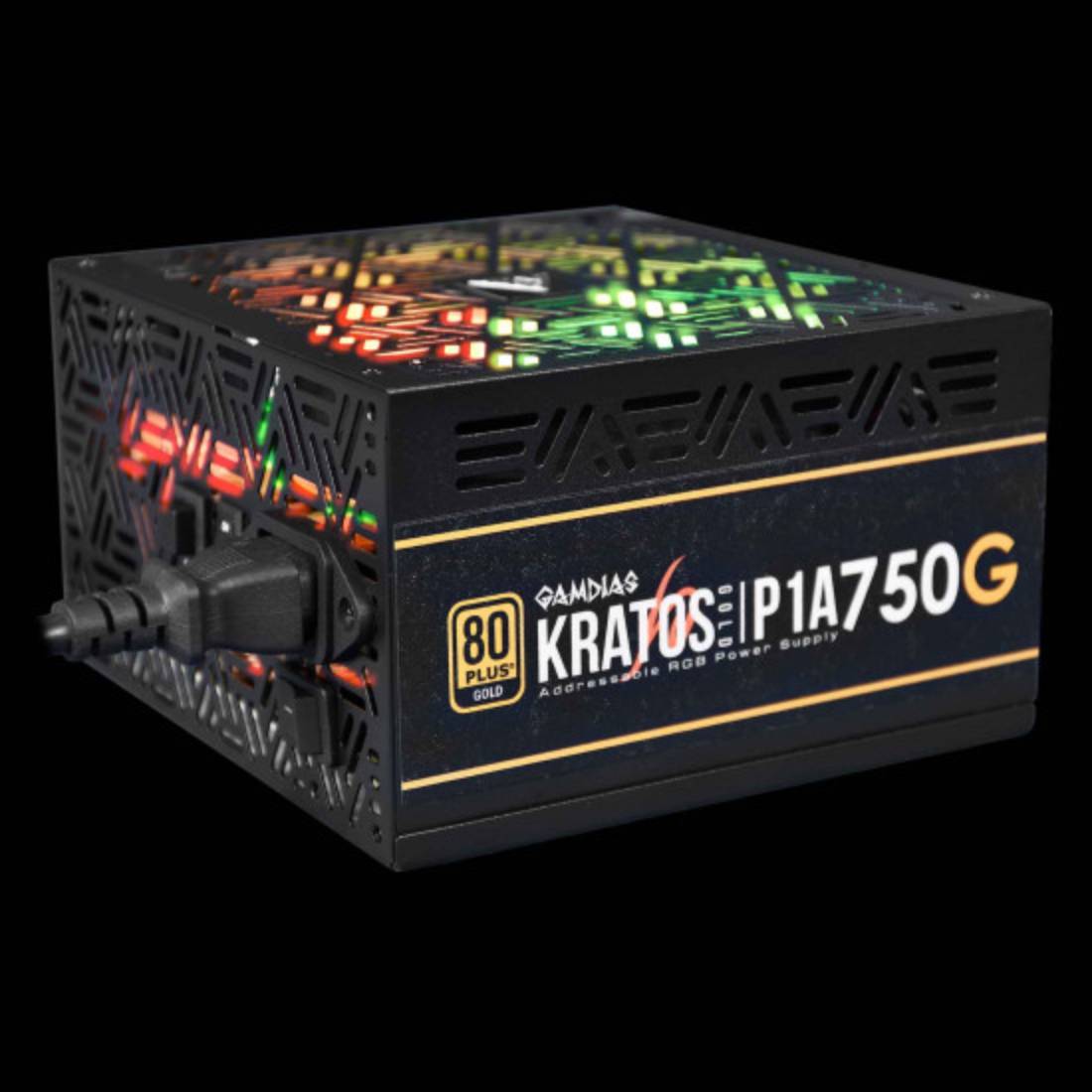 Gamdias Kratos P1A - 750G ATX 750W Non Modular Power Supply - Black - مزود الطاقة - Store 974 | ستور ٩٧٤