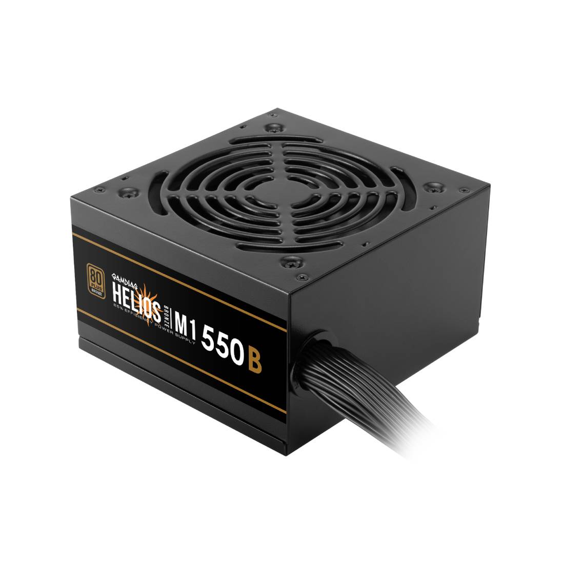 Gamdias Helios M1 - 550B ATX 550W Non Modular Power Supply - Black - مزود الطاقة - Store 974 | ستور ٩٧٤