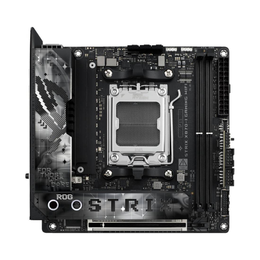 ASUS ROG STRIX X870-I WiFi AM5 DDR5 Gaming Motherboard- اللوحة الأم ASUS ROG STRIX X870-I WiFi AM5 DDR5 Gaming Motherboard- اللوحة الأم