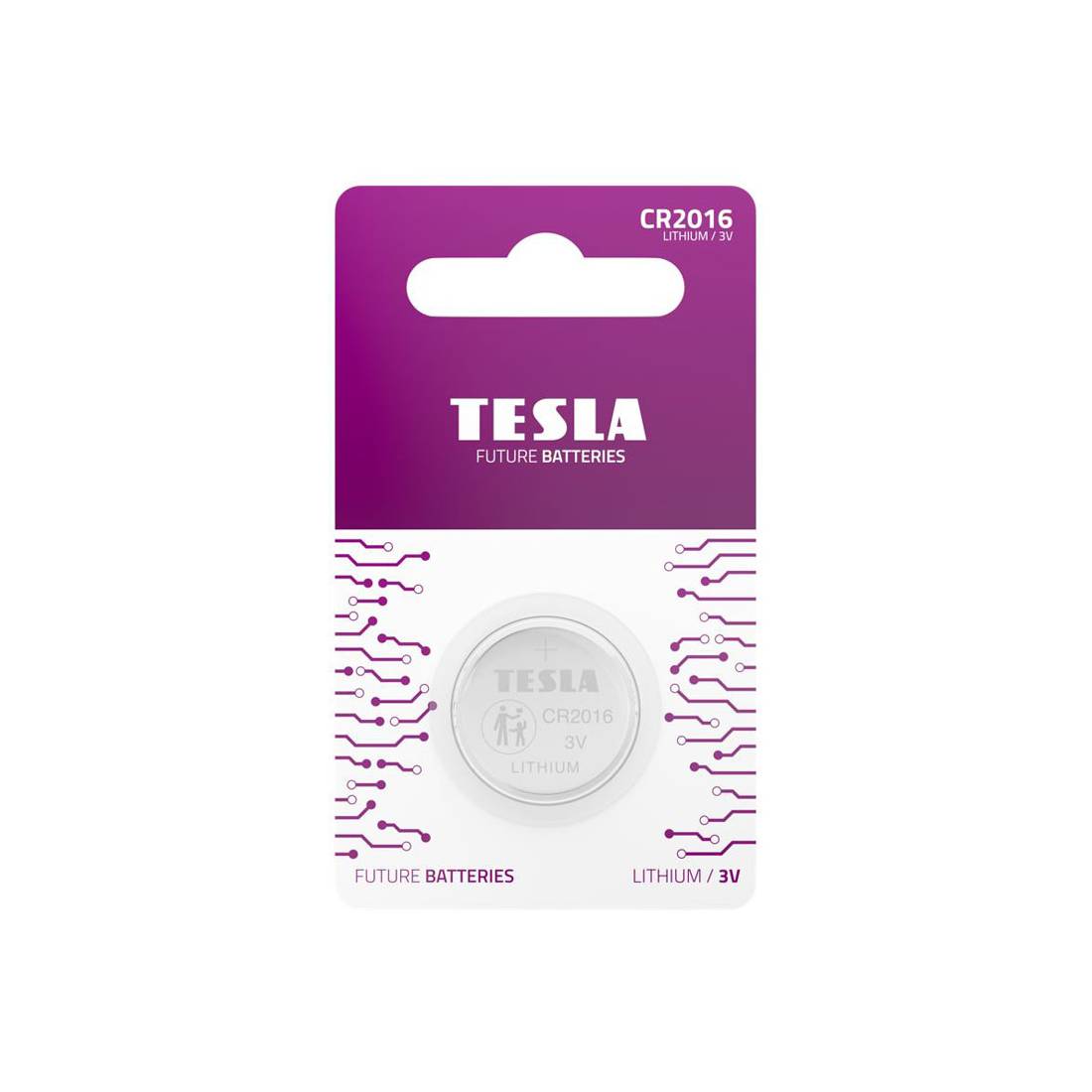 Tesla Battery CR 2016 3v Lithium - 1 Piece - بطارية Tesla Battery CR 2016 3v Lithium - 1 Piece - بطارية