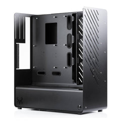 Yuel Beast Lithium-E  Gaming Case- Stainless Steel & Black Texture Powdercoat - صندوق