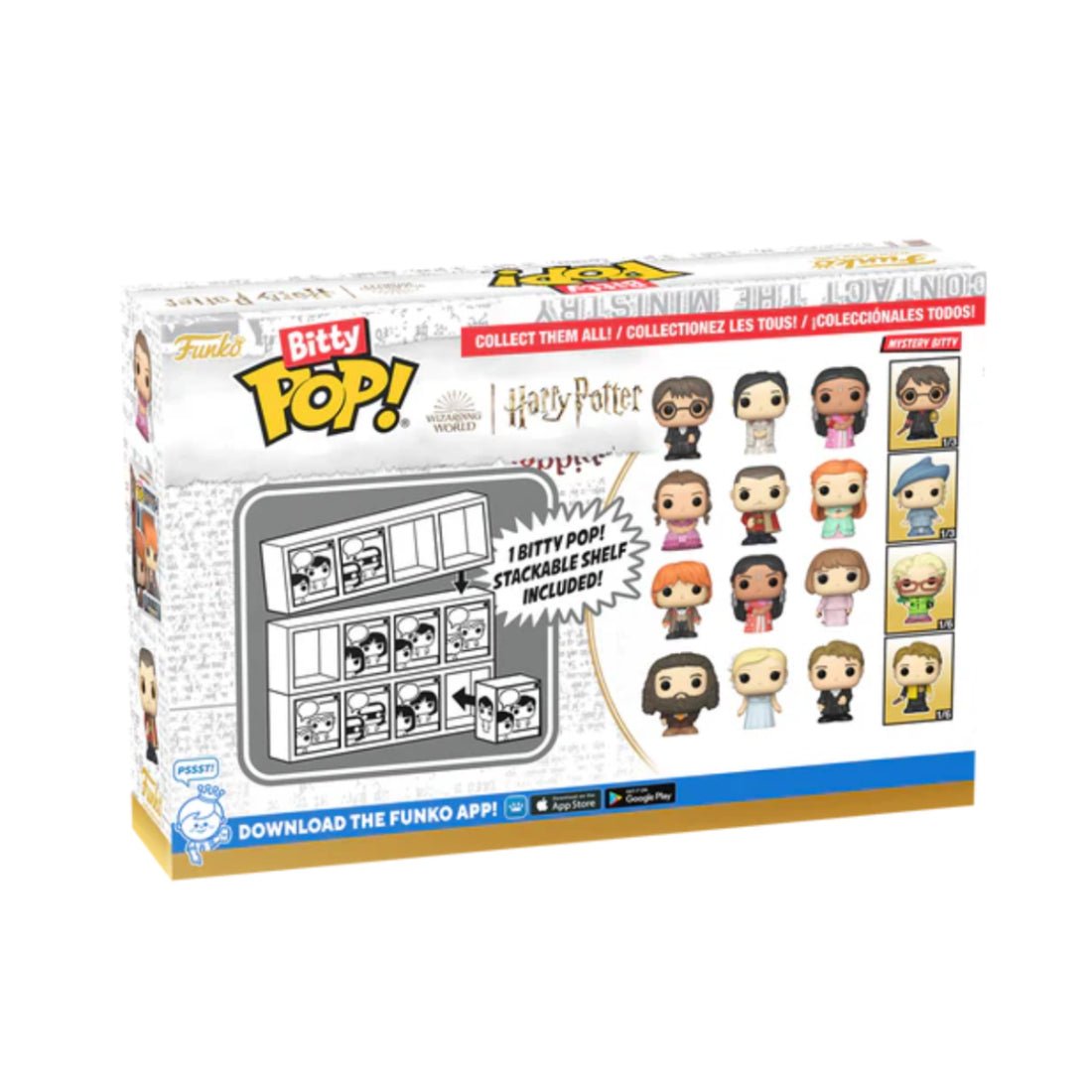 Funko bitty pop! أفلام: هاري بوتر كأس النار - هيرميون 4PK - دسم Funko bitty pop! أفلام: هاري بوتر كأس النار - هيرميون 4PK - دسم