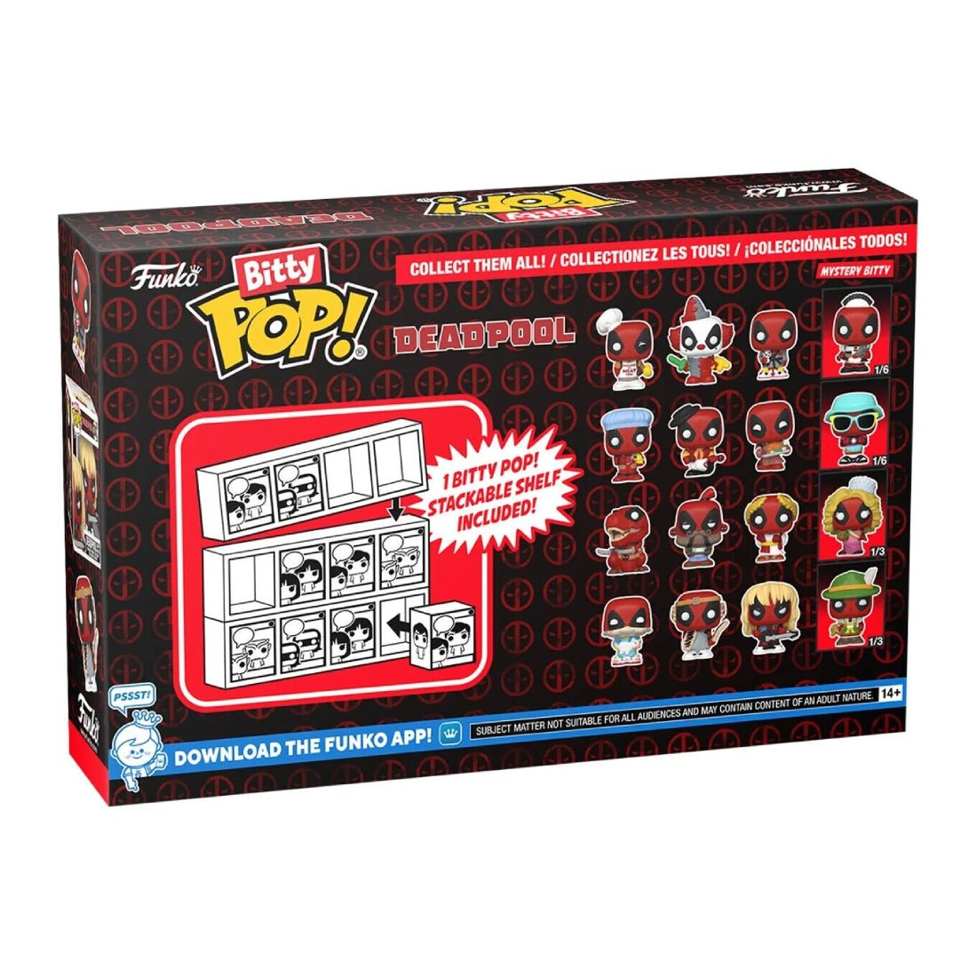 Funko Bitty Pop! Marvel: Deadpool - Sleepover 4PK - دمية Funko Bitty Pop! Marvel: Deadpool - Sleepover 4PK - دمية