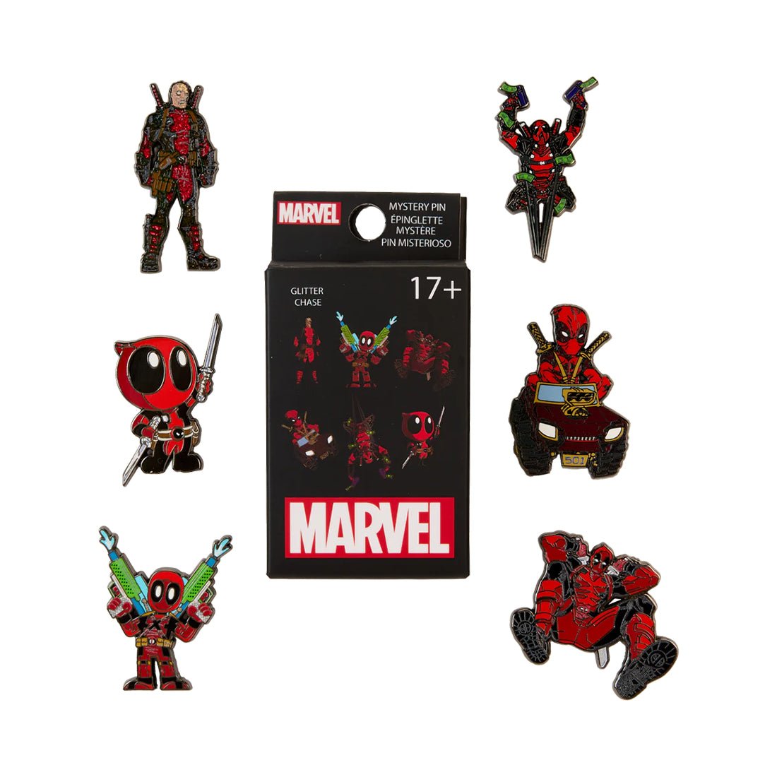 Funko Loungefly! دبوس المربع الأعمى: Marvel - Actepool Action - Demiة Funko Loungefly! دبوس المربع الأعمى: Marvel - Actepool Action - Demiة