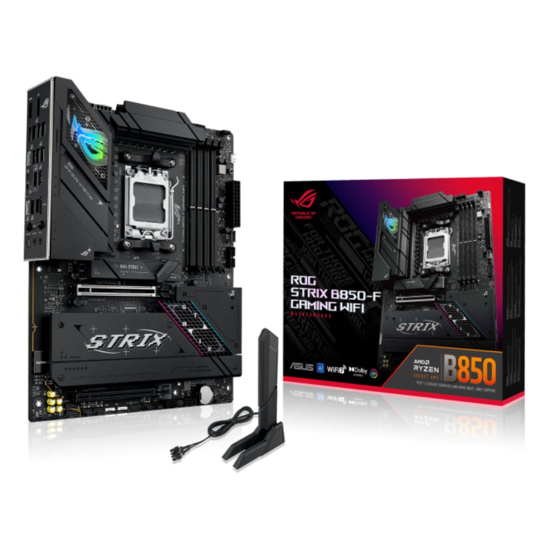 Asus ROG Strix B850 - F Gaming Wifi DDR5 AMD ATX Motherboard - اللوحة الأم - Store 974 | ستور ٩٧٤