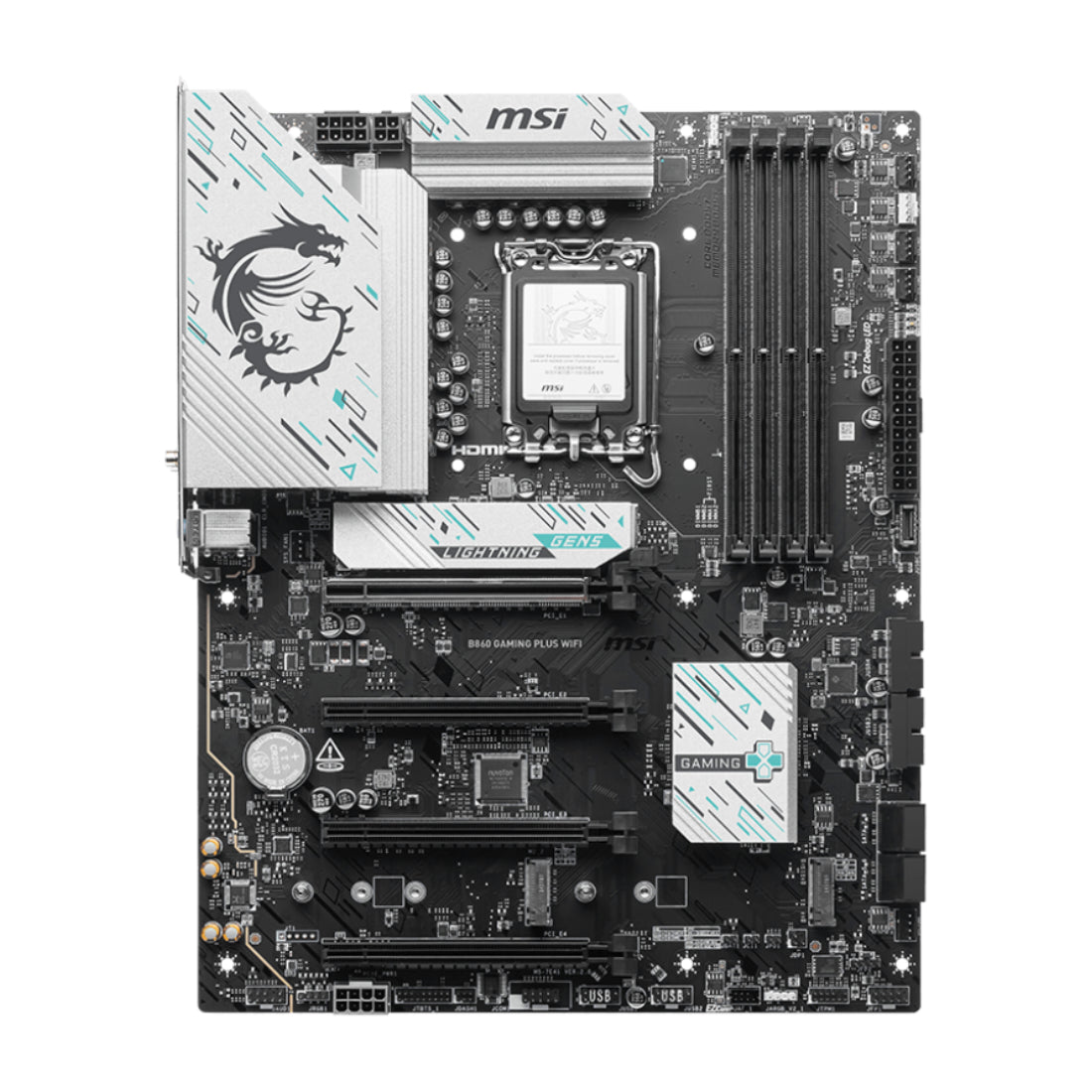 MSI B860 GAMING PLUS WIFI DDR5 LGA 1851 ATX Motherboard - اللوحة الأم - Store 974 | ستور ٩٧٤
