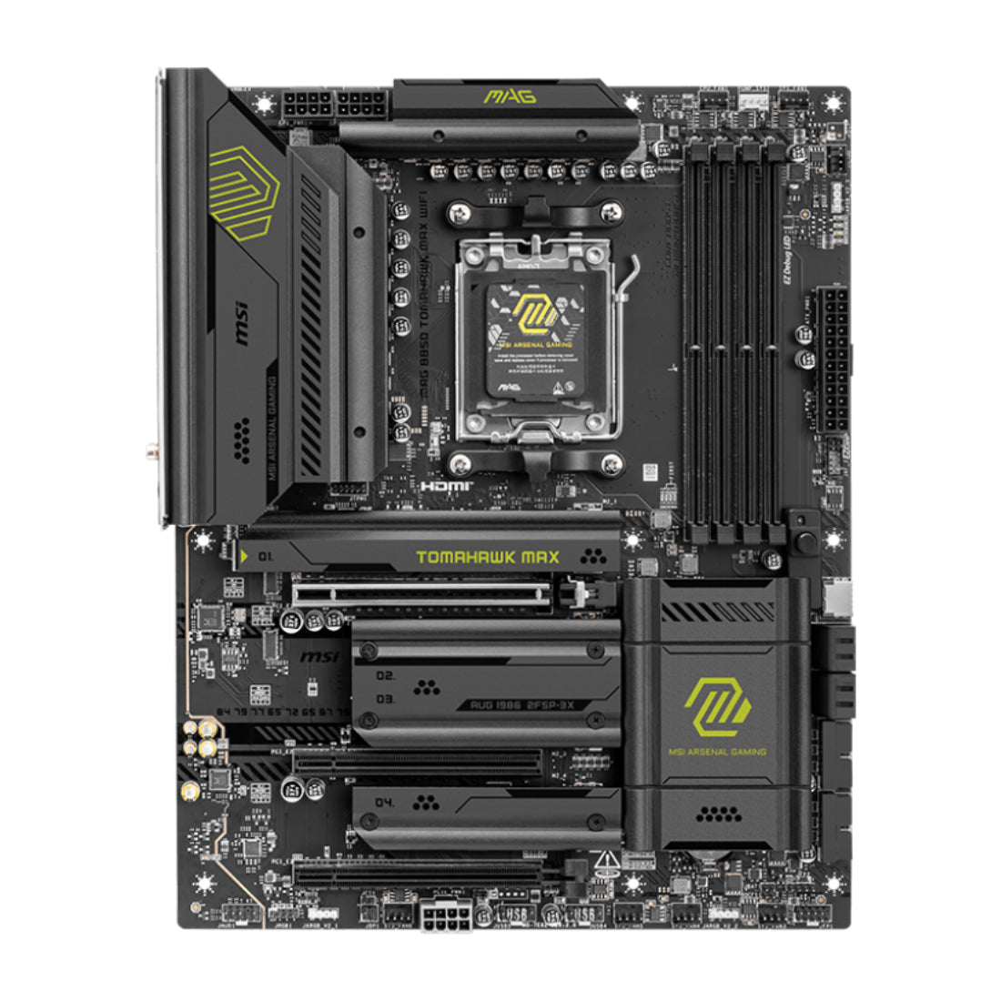 MSI MAG B850 TOMAHAWK MAX WIFI DDR5 AMD Ryzen ATX Motherboard - اللوحة الأم - Store 974 | ستور ٩٧٤