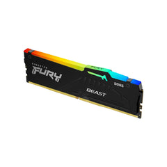 Kingston FURY Beast RGB  16GB CL30 6000Mhz DDR5 RAM - Black - ذاكرة عشوائية