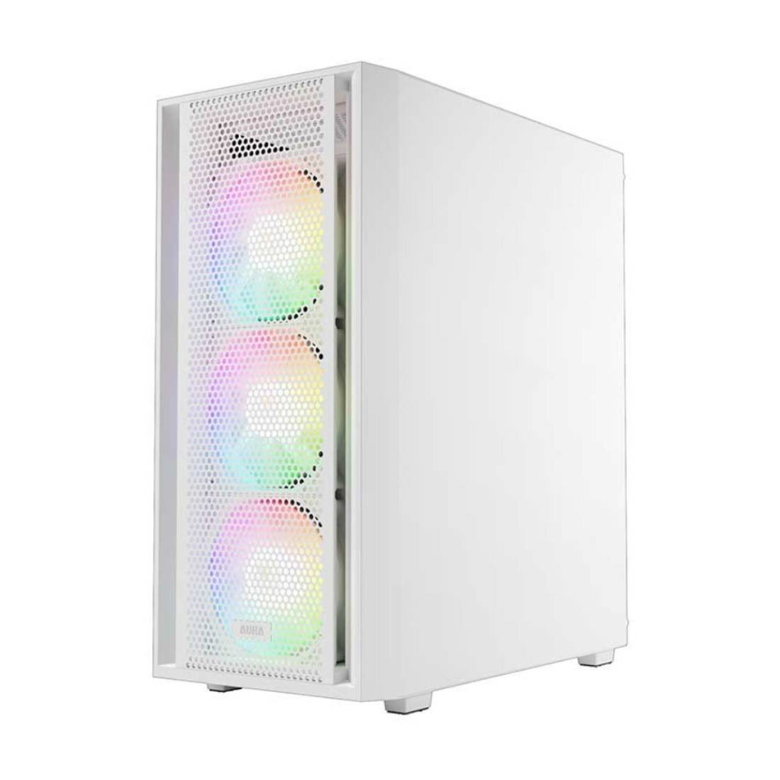 Gamdias Aura GC2 Elite Mid Tower ARGB Case - White - صندوق Gamdias Aura GC2 Elite Mid Tower ARGB Case - White - صندوق