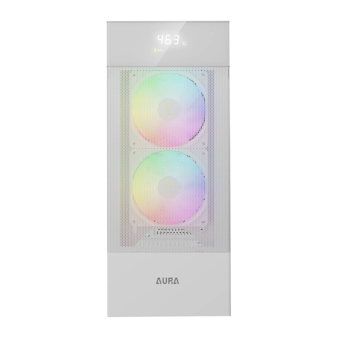 Gamdias Aura GC5 Elite Mid-Tower ARGB Case - White - صندوق Gamdias Aura GC5 Elite Mid-Tower ARGB Case - White - صندوق