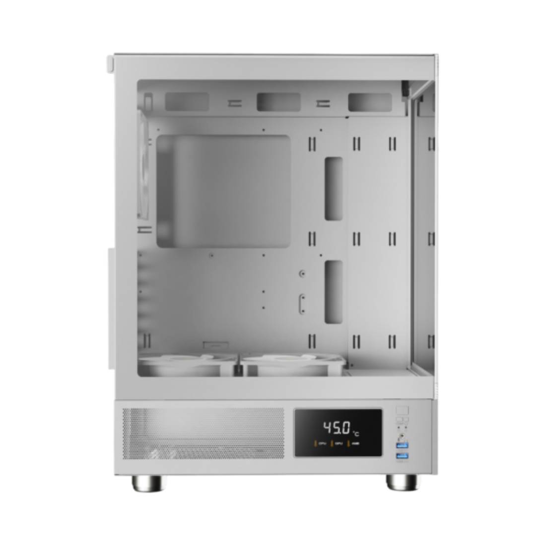 Gamdias Atlas E1 Seamless Aesthetics Mid-Tower Case - White - صندوق Gamdias Atlas E1 Seamless Aesthetics Mid-Tower Case - White - صندوق